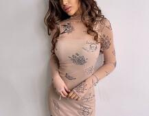 Міді сукня з принтом Міді сукня з принтом | PUSHKA SHOP