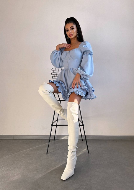 Лялькова сукня з пишною спідницею та корсетним верхом  | PUSHKA SHOP