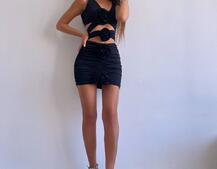 Комплект: топ та спідниця з трояндами Комплект: топ та спідниця з трояндами | PUSHKA SHOP