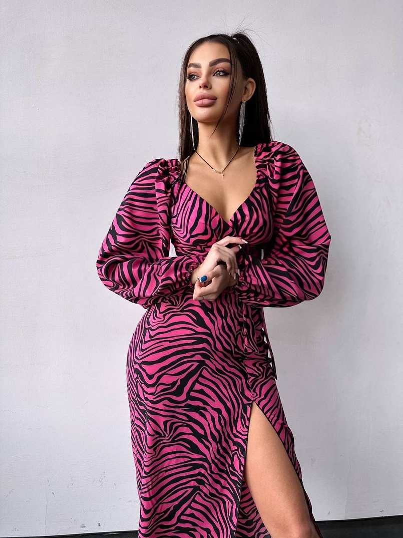 Комплект: топ із зав'язками на талії + спідниця міді з розрізом | PUSHKA SHOP