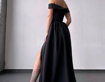 Сукня максі з відкритими плечима Сукня максі з відкритими плечима | PUSHKA SHOP