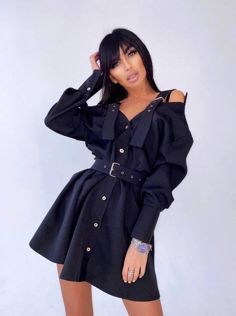 Платье-рубашка на плечиках | PUSHKA SHOP