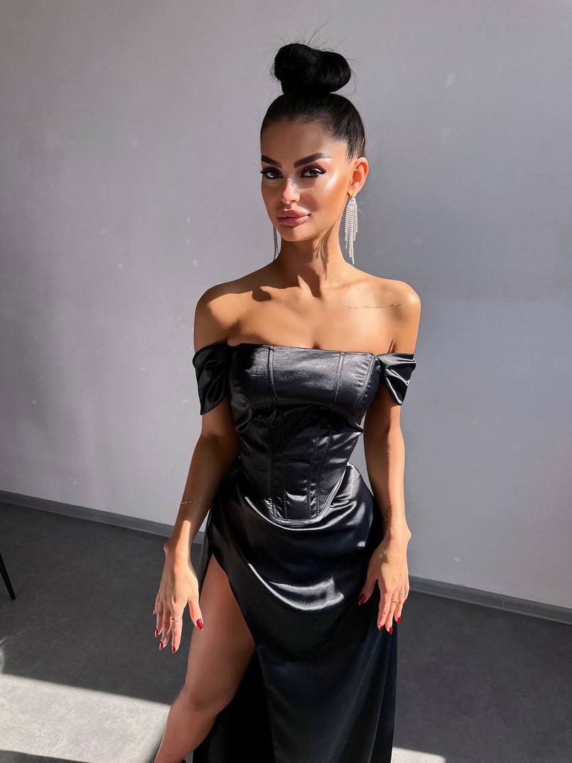 Комплект: корсет + спідниця максі з драпіруванням   | PUSHKA SHOP