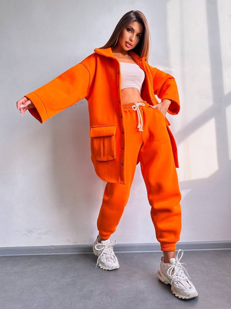 Комплект: тепла сорочка на кнопках + джоггери | PUSHKA SHOP