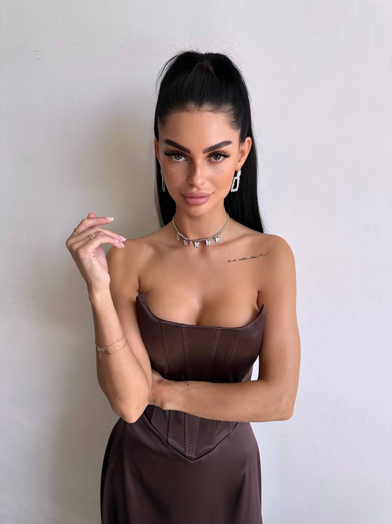 Корсетна сукня міді  | PUSHKA SHOP