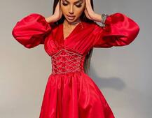 Корсетное платье с пышной юбкой | PUSHKA SHOP