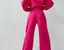 Тёплый костюм с расклешенными брюками   | PUSHKA SHOP