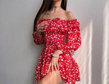 Квіткова сукня з воланами та шнуровкою по спинці | PUSHKA SHOP