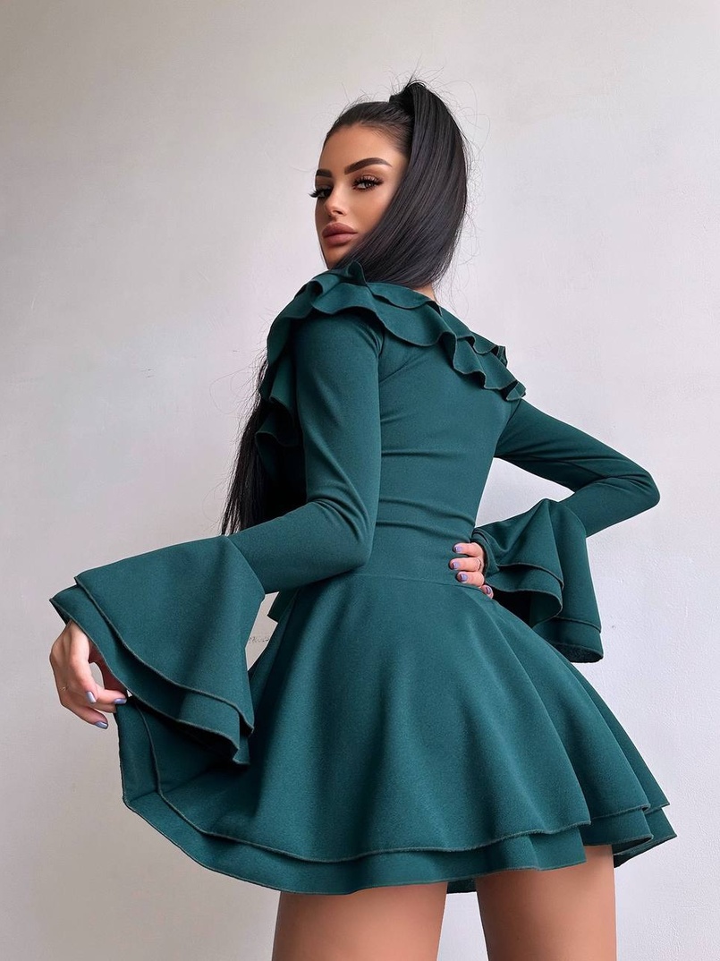 Сукня з з воланами на ґудзиках Сукня з з воланами на ґудзиках | PUSHKA SHOP