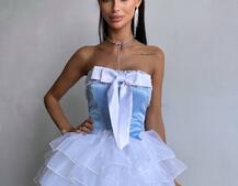 Комплект: корсет + пишна спідниця міні Комплект: корсет + пишна спідниця міні | PUSHKA SHOP