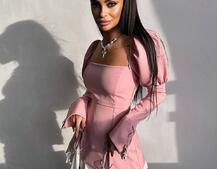 Сукня з об'ємними рукавами + спідниця з воланами Сукня з об'ємними рукавами + спідниця з воланами | PUSHKA SHOP