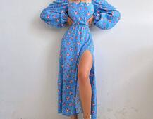 Платье миди со шнуровкой на спинке Платье миди со шнуровкой на спинке | PUSHKA SHOP