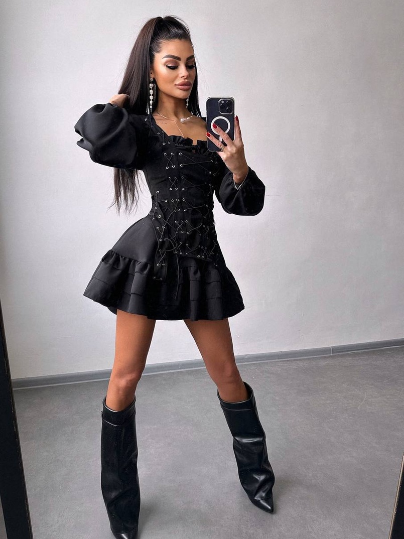 Комплект: сукня + корсет  | PUSHKA SHOP