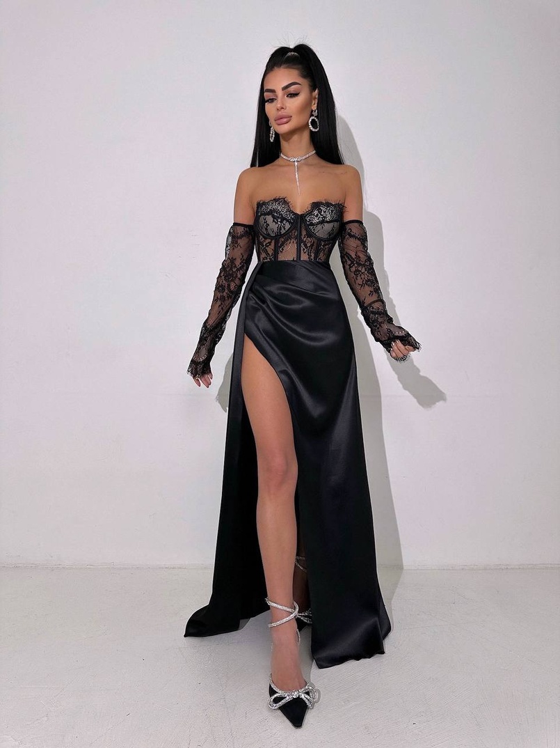 Комплект: мереживний корсет  +  спідниця максі   | PUSHKA SHOP