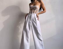 Костюм: піджак на підкладці, штани+ корсет Костюм: піджак на підкладці, штани+ корсет | PUSHKA SHOP