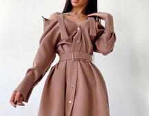 Платье-рубашка на плечиках | PUSHKA SHOP