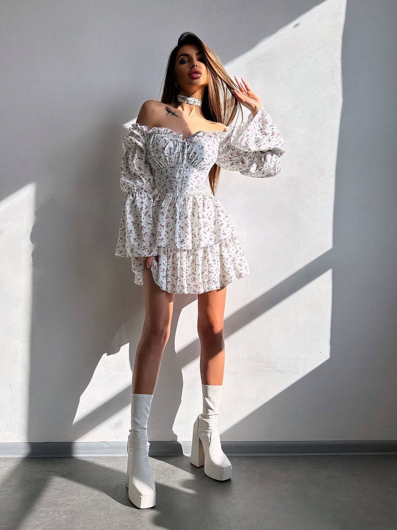 Сукня з чокером | PUSHKA SHOP