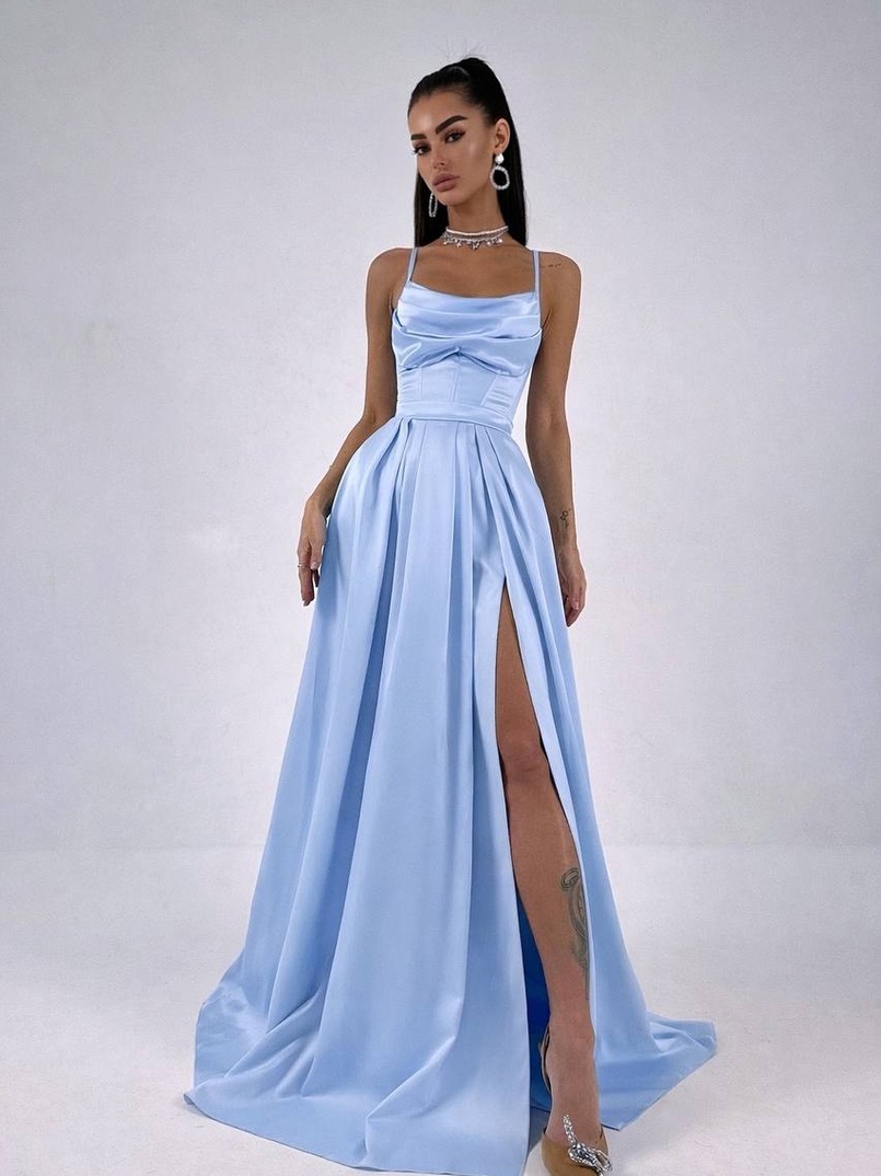 Атласний комплект: корсет + спідниця максі  | PUSHKA SHOP