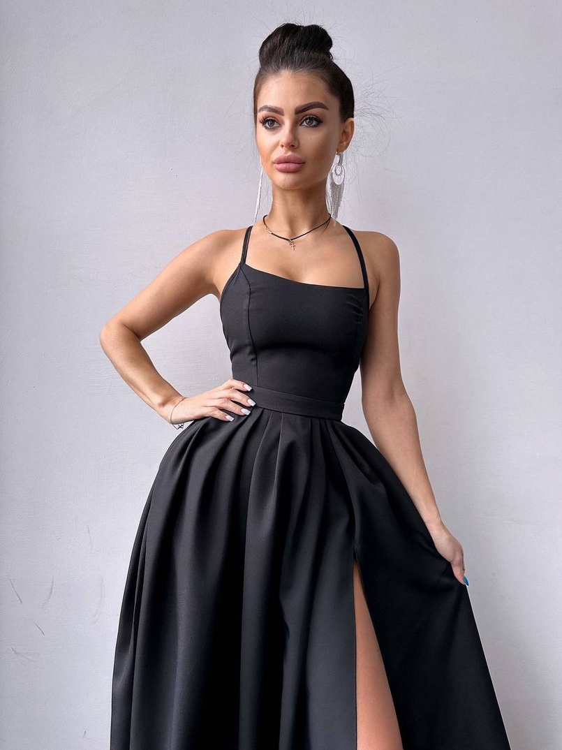 Сукня максі  зі шнурівкою на спинці | PUSHKA SHOP