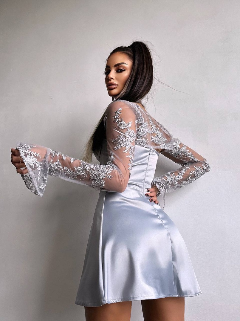 Атласна корсетна сукня-бюстьє + мереживне болеро | PUSHKA SHOP