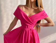 Платье-макси с разрезом | PUSHKA SHOP