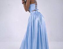 Атласний комплект: корсет + спідниця максі  | PUSHKA SHOP