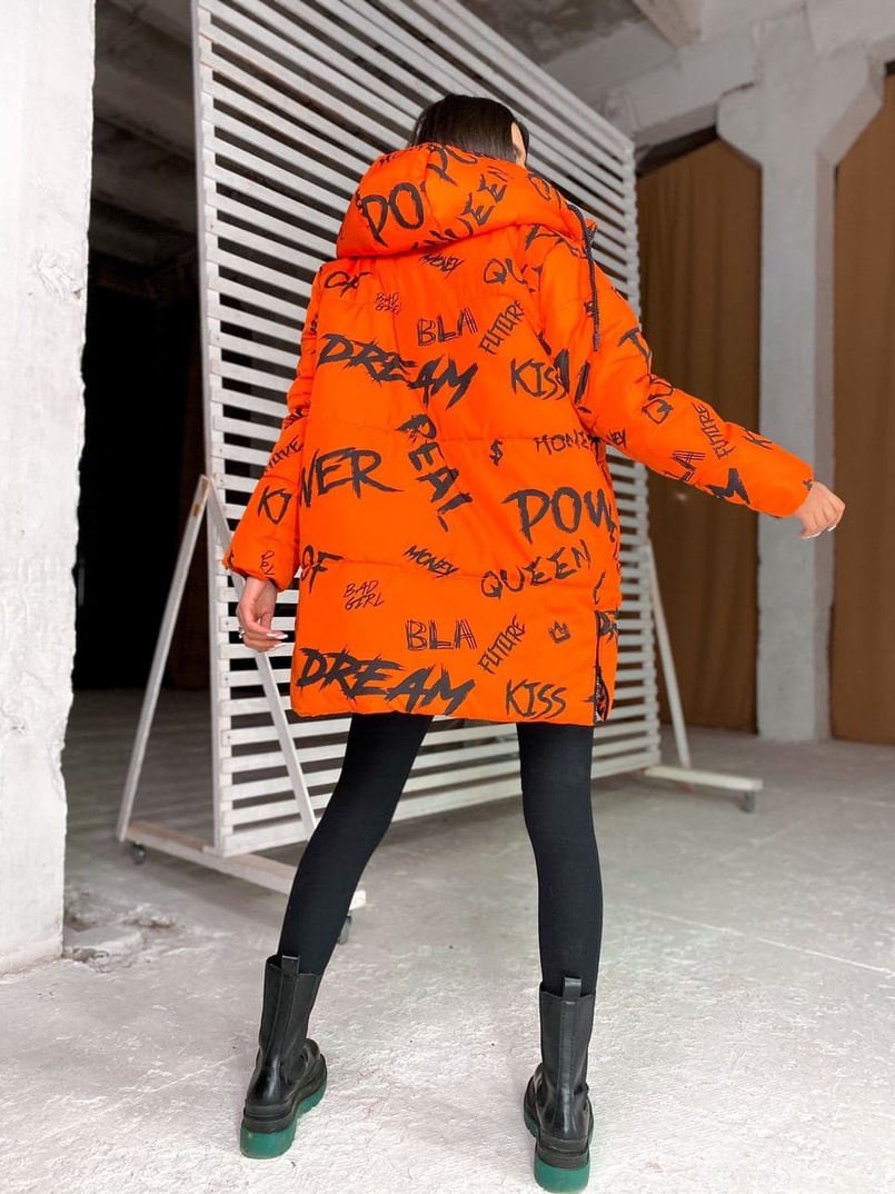 Тёплая куртка с креативным принтом❄️ Тёплая куртка с креативным принтом❄️ | PUSHKA SHOP