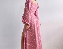 Сукня міді з розрізом на спідниці Сукня міді з розрізом на спідниці | PUSHKA SHOP