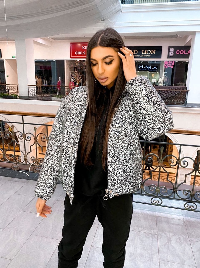 Рефлективный укорочённый зимний дутик Рефлективный укорочённый зимний дутик | PUSHKA SHOP