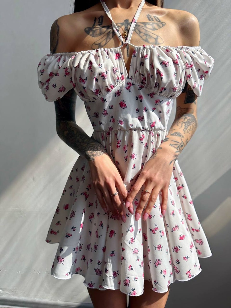 Сукня- міні у квітковий принт Сукня- міні у квітковий принт | PUSHKA SHOP