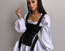 Комплект: сукня + корсет  | PUSHKA SHOP