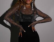 Сукня міні з сяючим топом  | PUSHKA SHOP