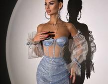 Сяючий комплект: корсет + спідниця  | PUSHKA SHOP