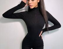 Трикотажный облегающий комбинезон  | PUSHKA SHOP