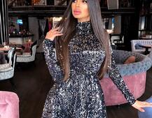 Платье-гольф с пайетками Платье-гольф с пайетками | PUSHKA SHOP