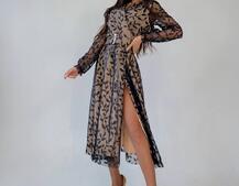 Платье миди с блестками  Платье миди с блестками  | PUSHKA SHOP