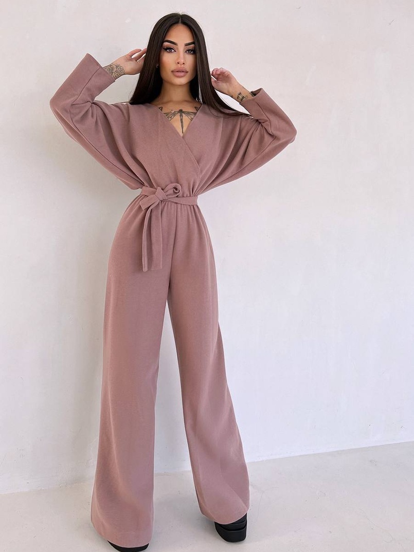 Комбінезон із широкими брюками з ангори | PUSHKA SHOP