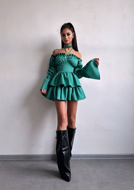 Сукня з чокером  | PUSHKA SHOP