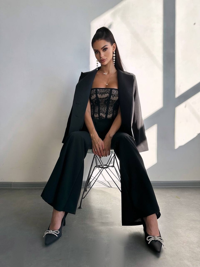 Комплект: піджак + комбінезон кльош  | PUSHKA SHOP