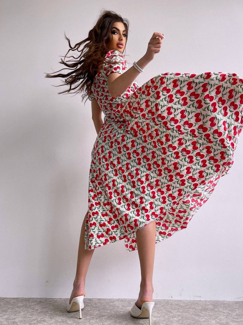 Сукня- міді з принтом Сукня- міді з принтом | PUSHKA SHOP