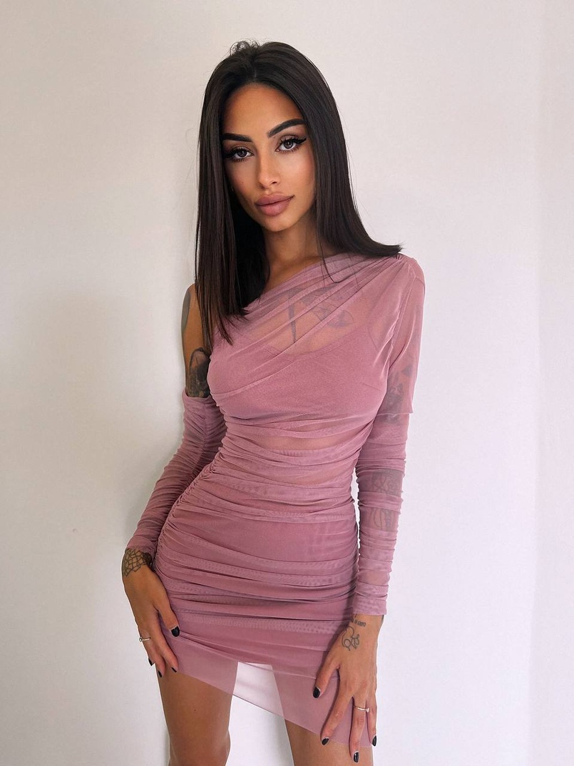 Міні сукня з драпіруванням Міні сукня з драпіруванням | PUSHKA SHOP