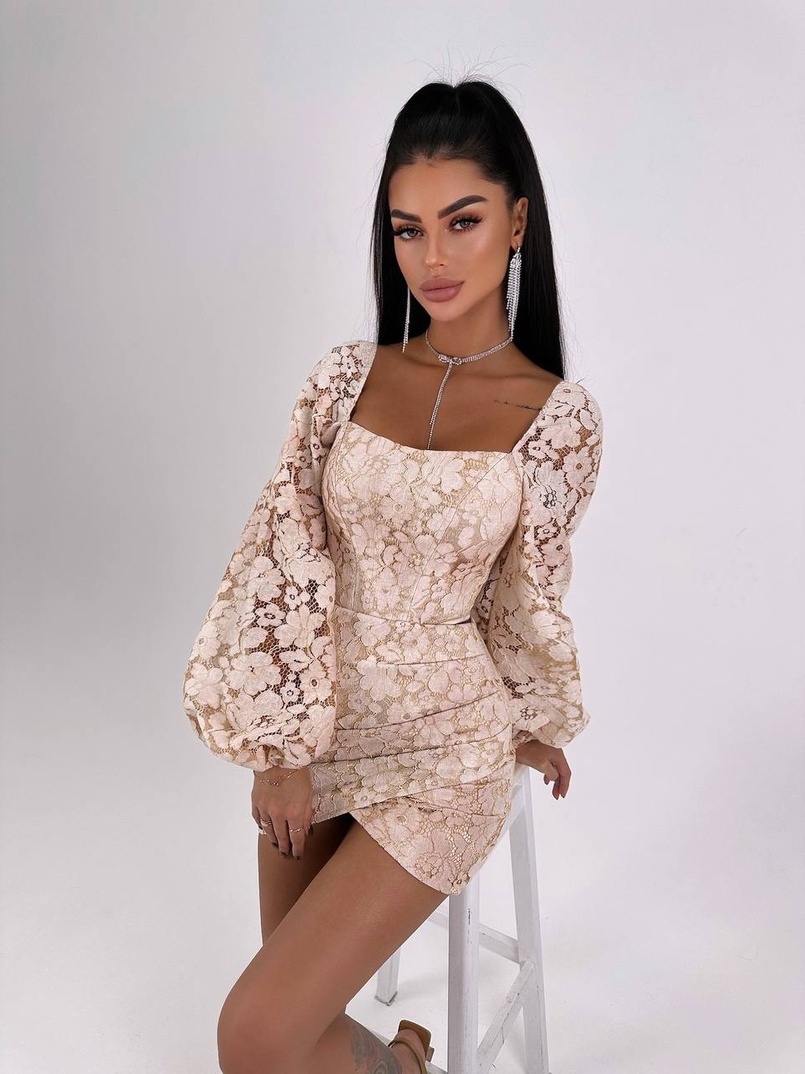 Мереживний комплект: корсет + спідниця міні | PUSHKA SHOP