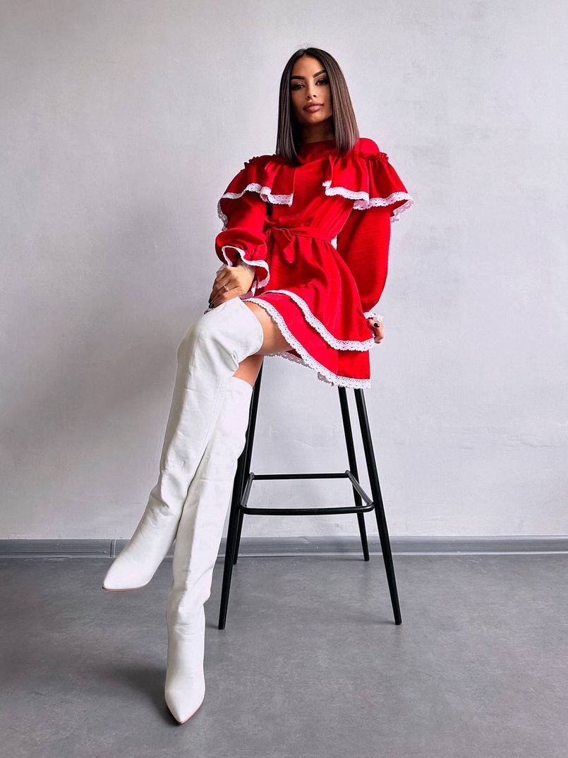 Сукня декорована мереживом Сукня декорована мереживом | PUSHKA SHOP