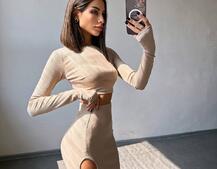 Комплект: топ + спідниця із зав‘язками на ніжку Комплект: топ + спідниця із зав‘язками на ніжку | PUSHKA SHOP