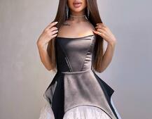 Атласна корсетна сукня  Атласна корсетна сукня  | PUSHKA SHOP