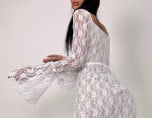 Мереживна сукня міні з чашечками    | PUSHKA SHOP