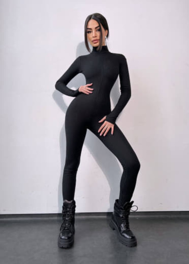Облягаючий трикотажний комбінезон  Облягаючий трикотажний комбінезон  | PUSHKA SHOP