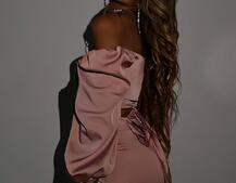 Атласний комплект, бахромою зі стразами Ручна робота, прикраса пришита Атласний комплект, бахромою зі стразами Ручна робота, прикраса пришита | PUSHKA SHOP