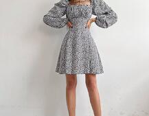 Приталена сукня з принтом  + прозорий корсет Приталена сукня з принтом  + прозорий корсет | PUSHKA SHOP