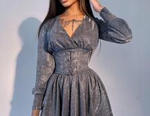 Блискуча сукня з корсетом Блискуча сукня з корсетом | PUSHKA SHOP